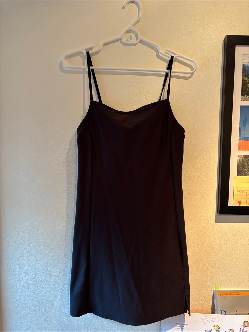 Old Navy Black Spaghetti Strap Slip Dress
